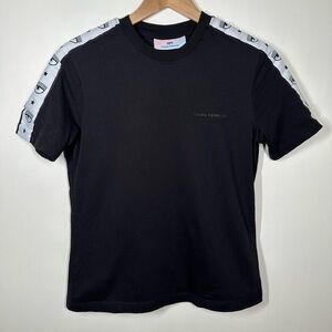 Chiara Ferragni Black Logo Tape T-shirt Large